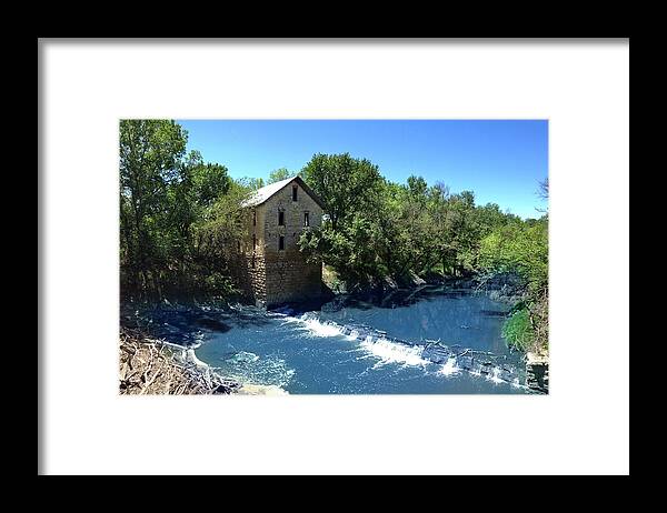 Kansas Framed Print featuring the photograph Abandoned Mill at Cedar Point by Rod Seel