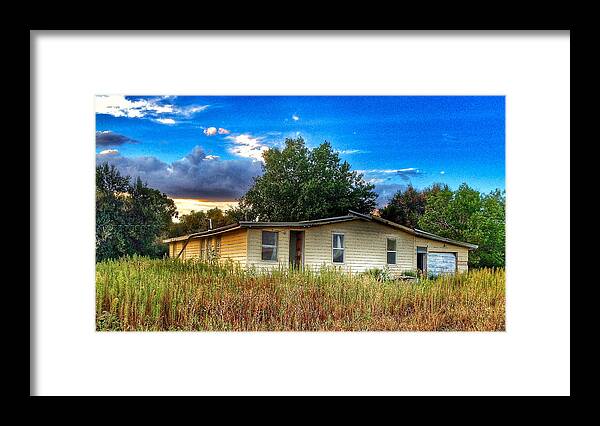Photo Framed Print featuring the photograph Abandoned Yellow House by Dan Miller