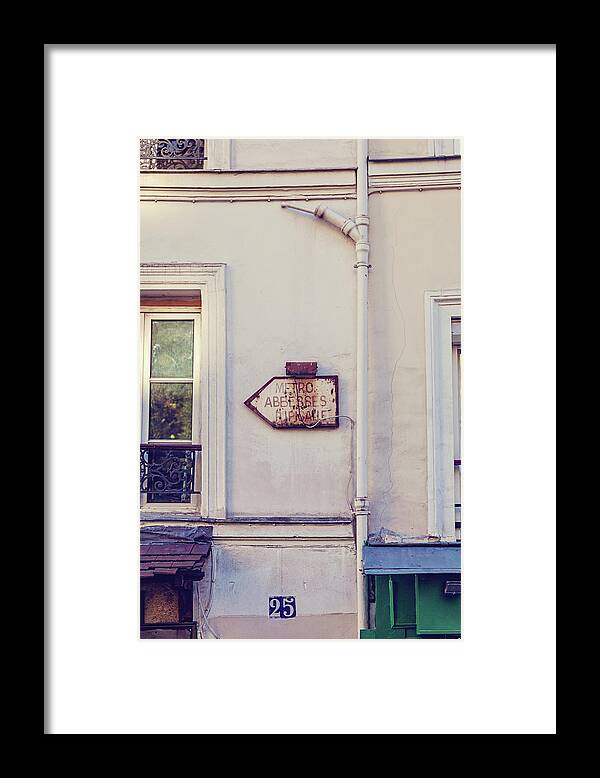 Abbesses Framed Print featuring the photograph Abbesses Pigalle by Melanie Alexandra Price