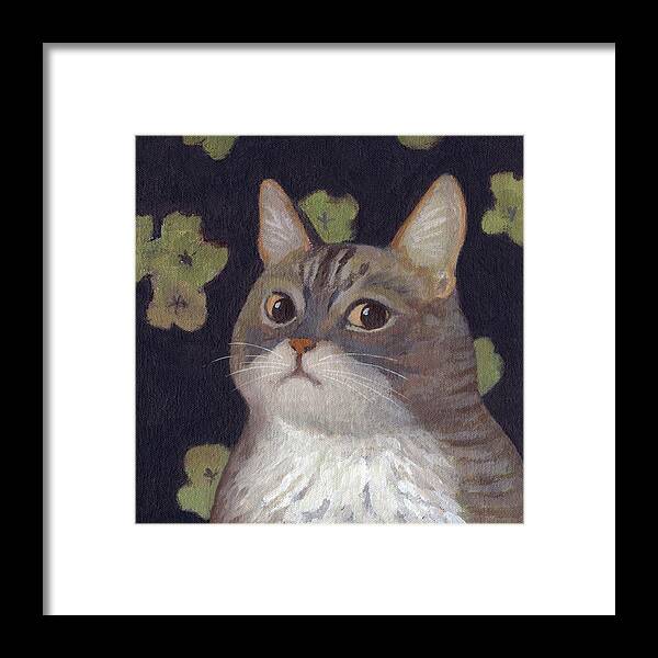 Abby Framed Print featuring the painting Abby by Kazumi Whitemoon
