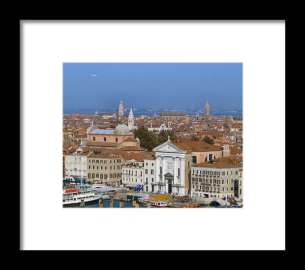 Venice Framed Print featuring the photograph Above Venice by Lin Grosvenor