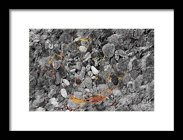 Absorption Framed Print featuring the digital art Absorption by Leo Symon