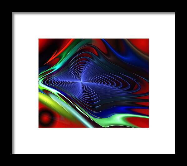 Fine Art Framed Print featuring the digital art Abstract 081510 by David Lane