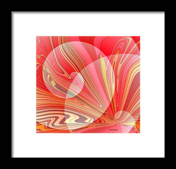 Abstract Framed Print featuring the digital art Abstract #157 by Iris Gelbart