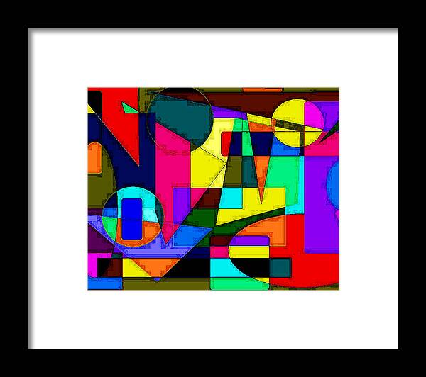 Abstract Digital Art Framed Print featuring the digital art Abstract 2 by Timothy Bulone