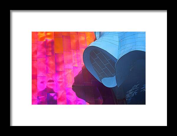 Seattle Framed Print featuring the photograph Abstract - 3 - EMP - Seattle by Nikolyn McDonald