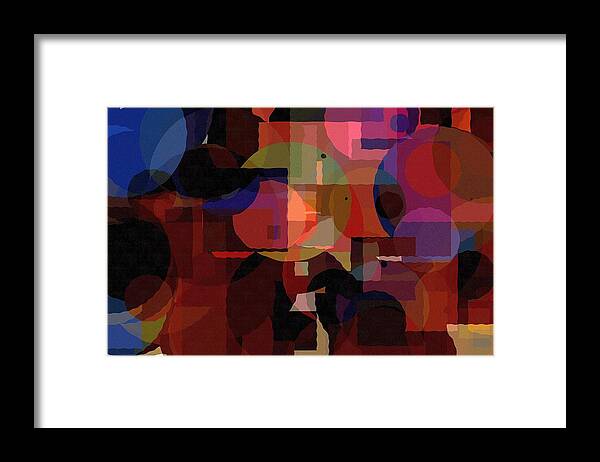 Abstract Framed Print featuring the digital art Abstract 33017-2 by Maciek Froncisz
