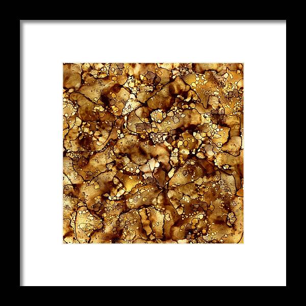 Earth Tone Abstract Framed Print featuring the painting Abstract 6 by Patricia Lintner