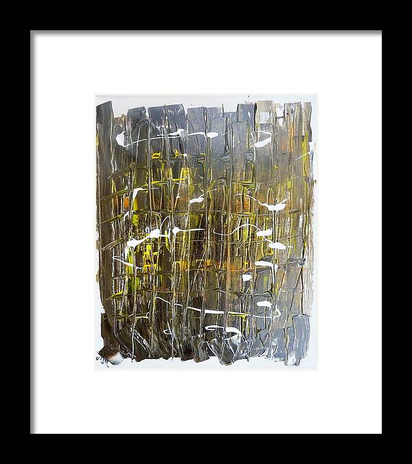 911 Framed Print featuring the painting Abstract 911 by Martha Mullins