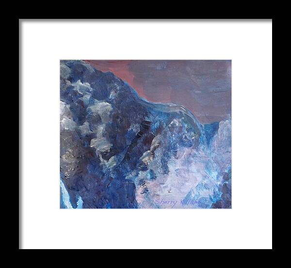 Abstract Framed Print featuring the painting Abstract Backdrop by Sherry Killam