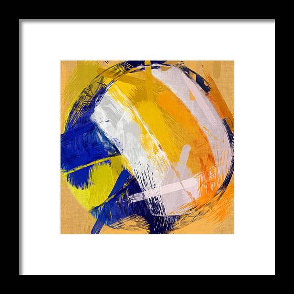 Abstract Framed Print featuring the photograph Abstract Beach Volleyball by David G Paul