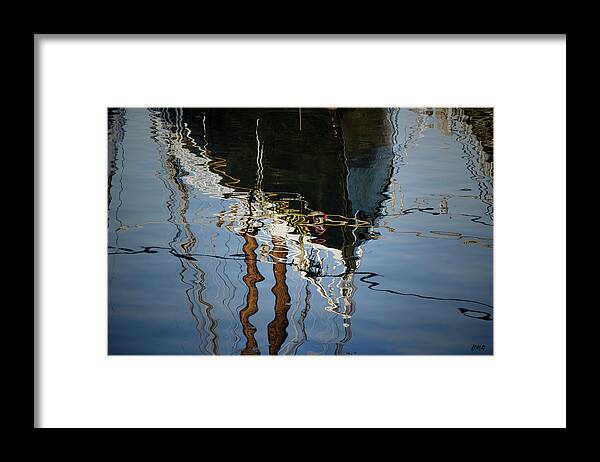 Landscape Framed Print featuring the photograph Abstract Boat Reflection III by David Gordon