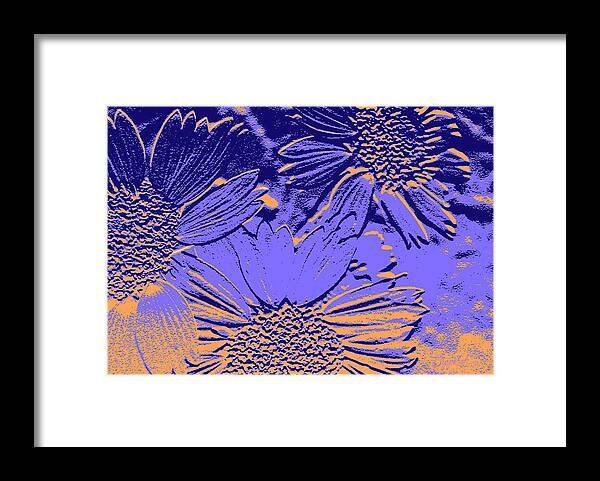 Flowers Framed Print featuring the digital art Abstract Flowers 2 by Sipporah Art and Illustration