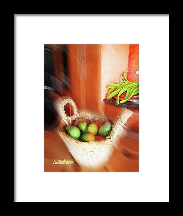 Art Framed Print featuring the digital art Abstract Fruit Art  100 by Miss Pet Sitter