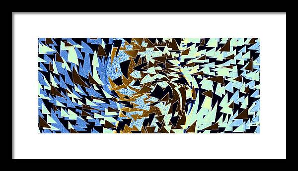 Abstract Framed Print featuring the digital art Abstract Fusion 283 by Will Borden