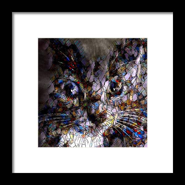 Digital Art Framed Print featuring the photograph Abstract Houdini by Artful Oasis 1 by Belinda Cox