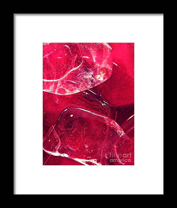 Abstract Ice 12 Framed Print featuring the photograph Abstract Ice 12 by Sarah Loft