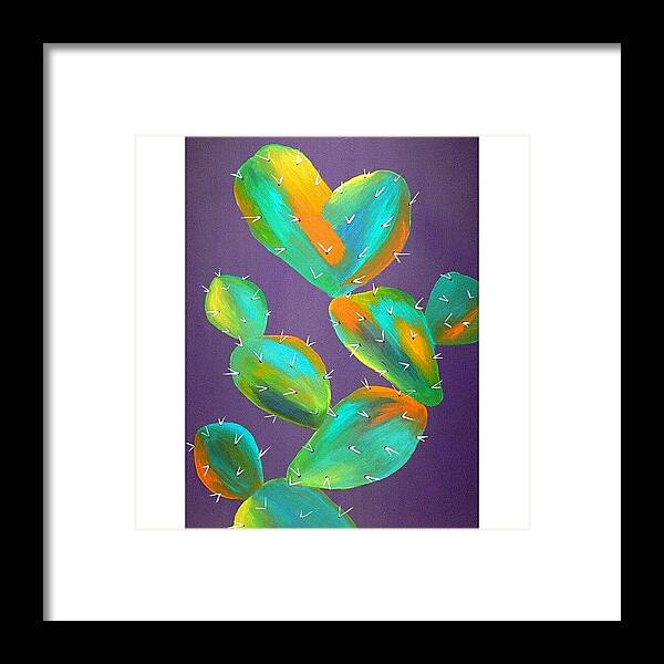 Prickleypear Framed Print featuring the photograph Abstract by Karyn Robinson