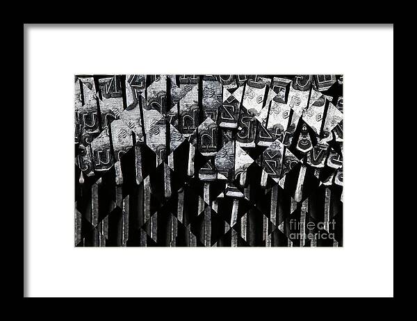 Matrix Framed Print featuring the photograph Abstract matrix by Michal Boubin
