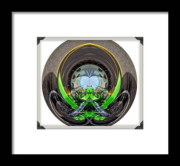 Cars Framed Print featuring the photograph Abstract motorcycle by Karl Rose