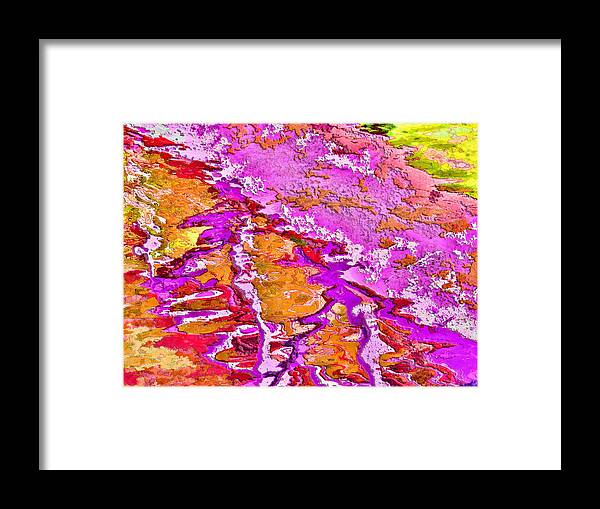 Abstract Framed Print featuring the photograph Abstract Reflections by Helaine Cummins