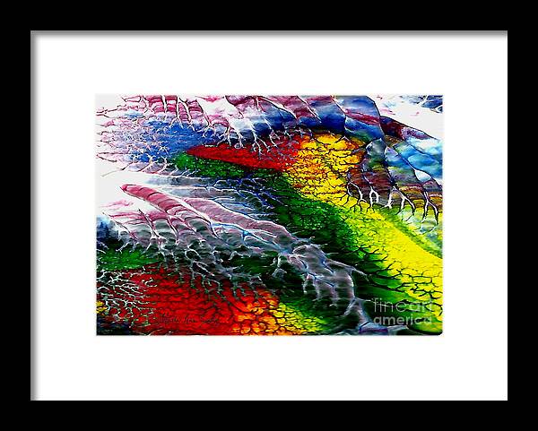 martha Ann Sanchez Framed Print featuring the painting Abstract Series 0615A by Mas Art Studio