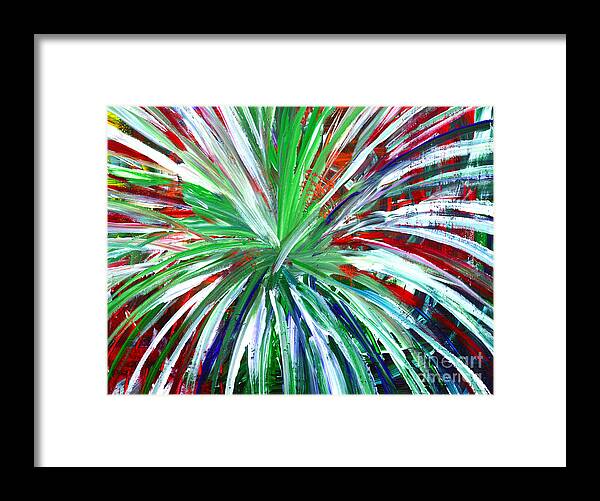 Martha Framed Print featuring the painting Abstract Series C1015DL by Mas Art Studio