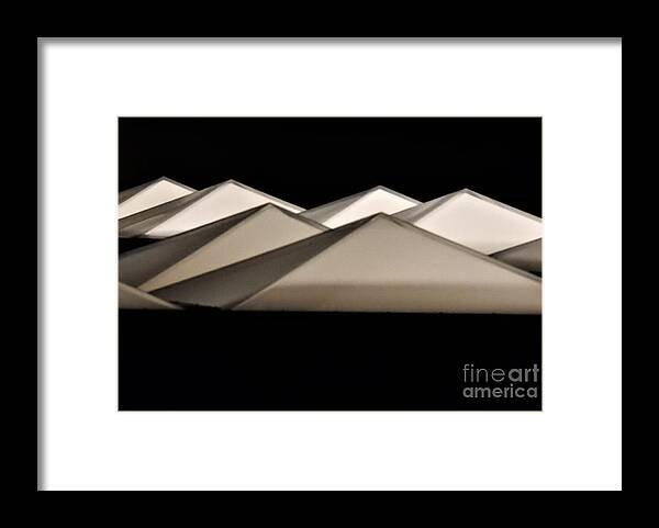 Fine Art Print Framed Print featuring the digital art Abstractions In The Night by Jan Gelders