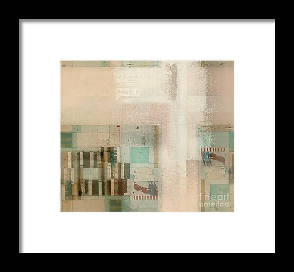 Abstract Framed Print featuring the digital art Abstractitude - c01b by Variance Collections