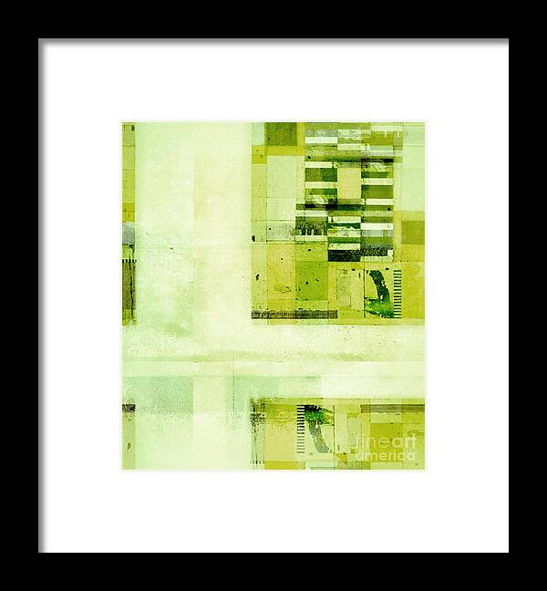 Abstract Framed Print featuring the digital art Abstractitude - c4v by Variance Collections