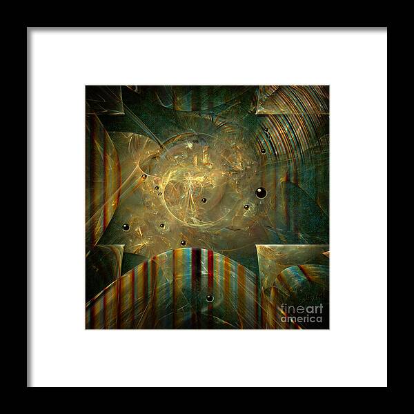Abstract Framed Print featuring the painting Abstractus by Alexa Szlavics
