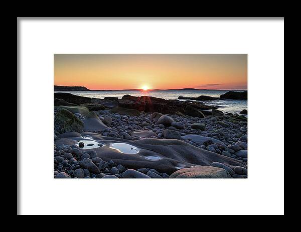 Sunrise Framed Print featuring the photograph Acadian Sunrise by Holly Ross