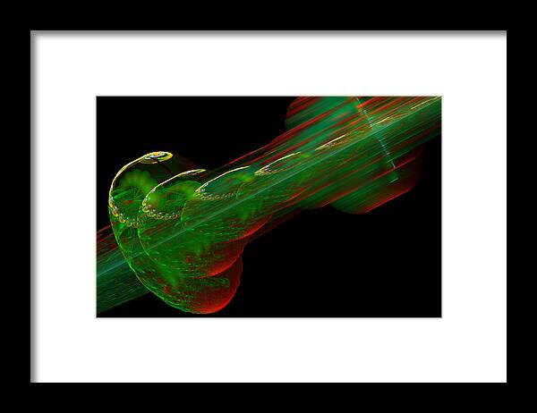 Fractal Framed Print featuring the digital art Acceleration by Rick Chapman