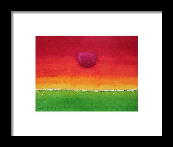 Sun Framed Print featuring the painting Acceptance original painting by Sol Luckman