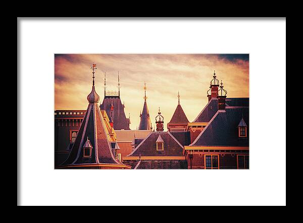 Binnenhof Framed Print featuring the photograph Across The Sky by Iryna Goodall