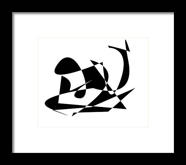 Abstract In The Living Room Framed Print featuring the digital art Action Hero by David Bridburg
