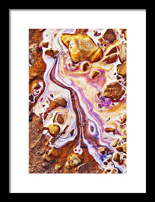 Oil Slick Framed Print featuring the photograph Adam by Linda McRae