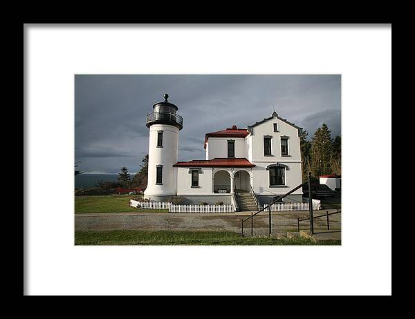Lighthouse Framed Print featuring the photograph Admiralty Head Lighthouse LI2023-1 by Mary Gaines