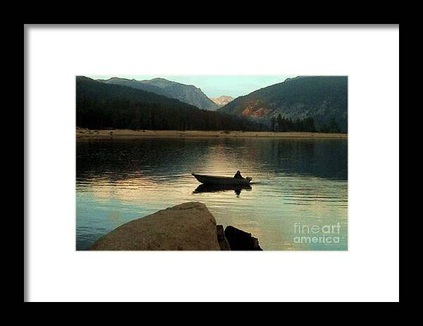 Rowboat Framed Print featuring the photograph Admiring God's Work by Desiree Paquette