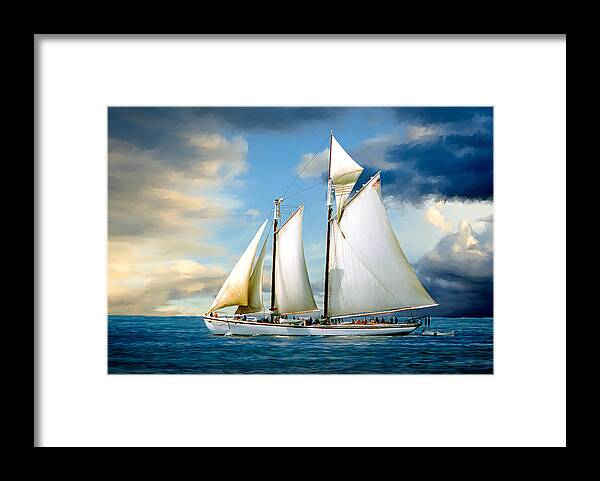 Windjammer Framed Print featuring the photograph Adventure by Fred LeBlanc