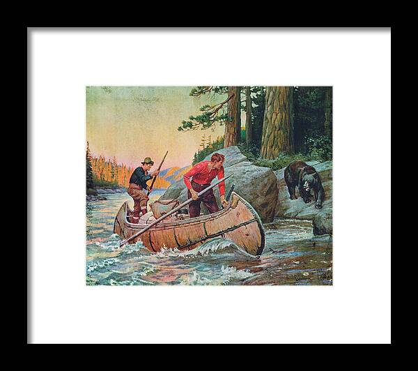 Philip Goodwin Framed Print featuring the painting Adventures On The Nipigon by JQ Licensing