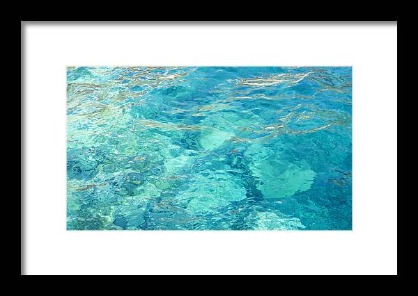 Water Framed Print featuring the photograph Aegean Bliss by Brad Scott