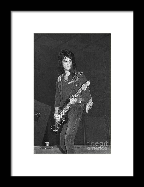 Guitarist Framed Print featuring the photograph Aerosmith - Joe Perry by Concert Photos