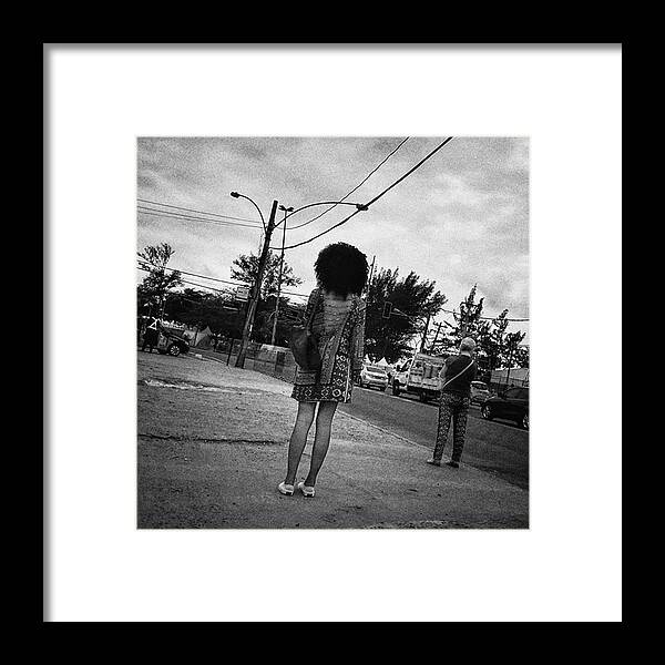 Hair Framed Print featuring the photograph Afro Woman

#woman #hair #hairstyle by Rafa Rivas