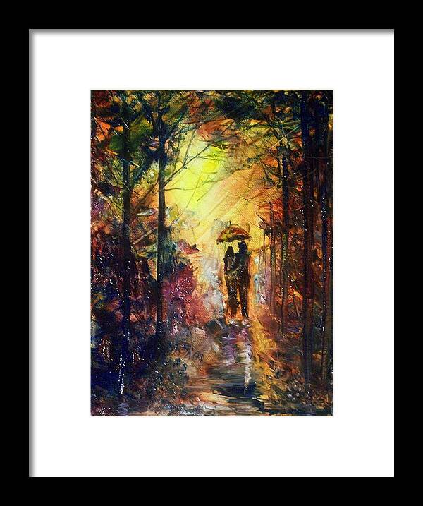 Art Framed Print featuring the painting After The Rain by Raymond Doward