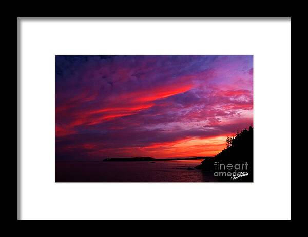 Sunset Framed Print featuring the photograph After the Storm Sunset by Alana Ranney