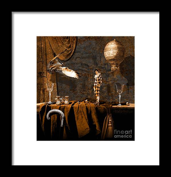 Theater Framed Print featuring the digital art After theater by Alexa Szlavics