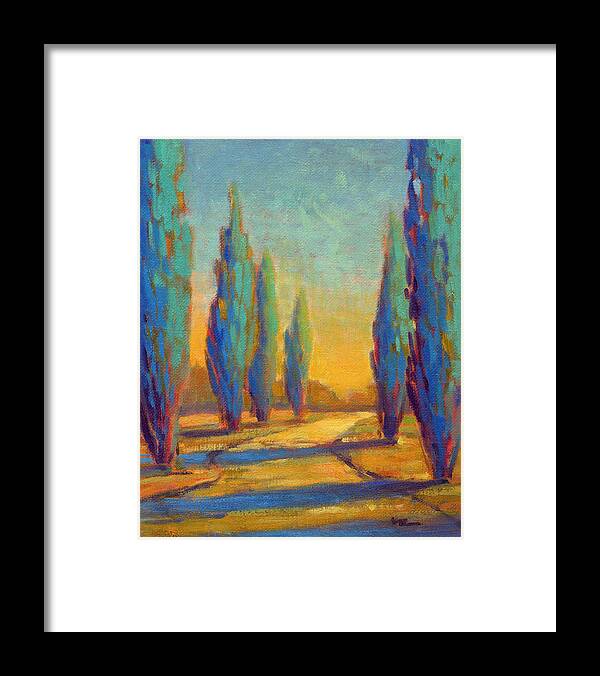 Italy Framed Print featuring the painting Afternoon Shadows 4 by Konnie Kim