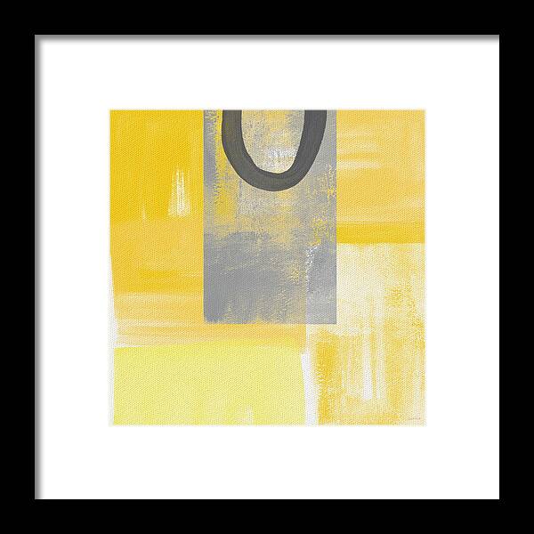 Yellow Framed Print featuring the painting Afternoon Sun and Shade by Linda Woods