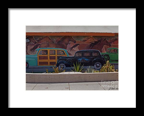 Mural Framed Print featuring the photograph Against The Stampede-Signed-#1474 by J L Woody Wooden